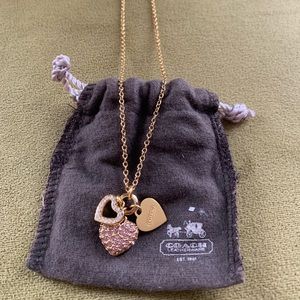Coach 3-Heart Necklace